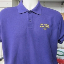 Fruit of the Loom childs polo shirt with 15th Torbay Scouts embroidery