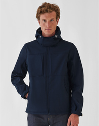 B and C Men's Hooded Softshell